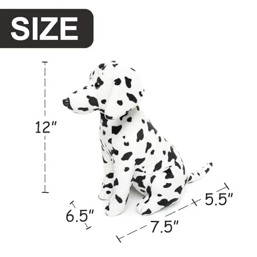 WEIGEDU Dalmatian Stuffed Animal Plush Toy 30.48 cm (12 inches) | ASTM-Tested Educational Toy thumbnail 4