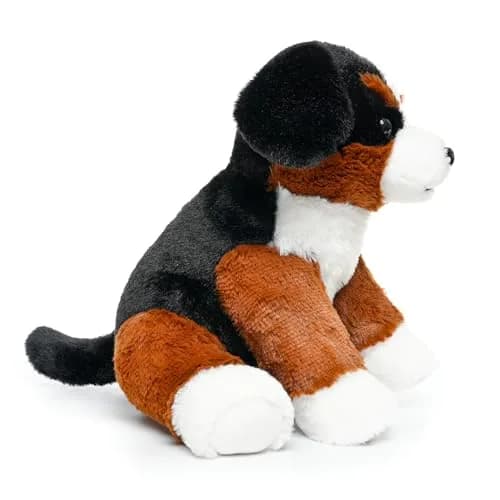 WEIGEDU Bernese Mountain Dog Stuffed Animal Puppy Plush Toy 30cm (12 Inches) | Realistic Tricolor Fur, Soft Polyester thumbnail 2
