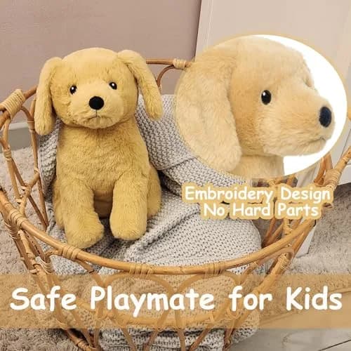 WEIGEDU Golden Retriever Stuffed Animal Dog Puppy Plush Toy 30cm (12 inch) | ASTM Tested & CPSIA Compliant thumbnail 3