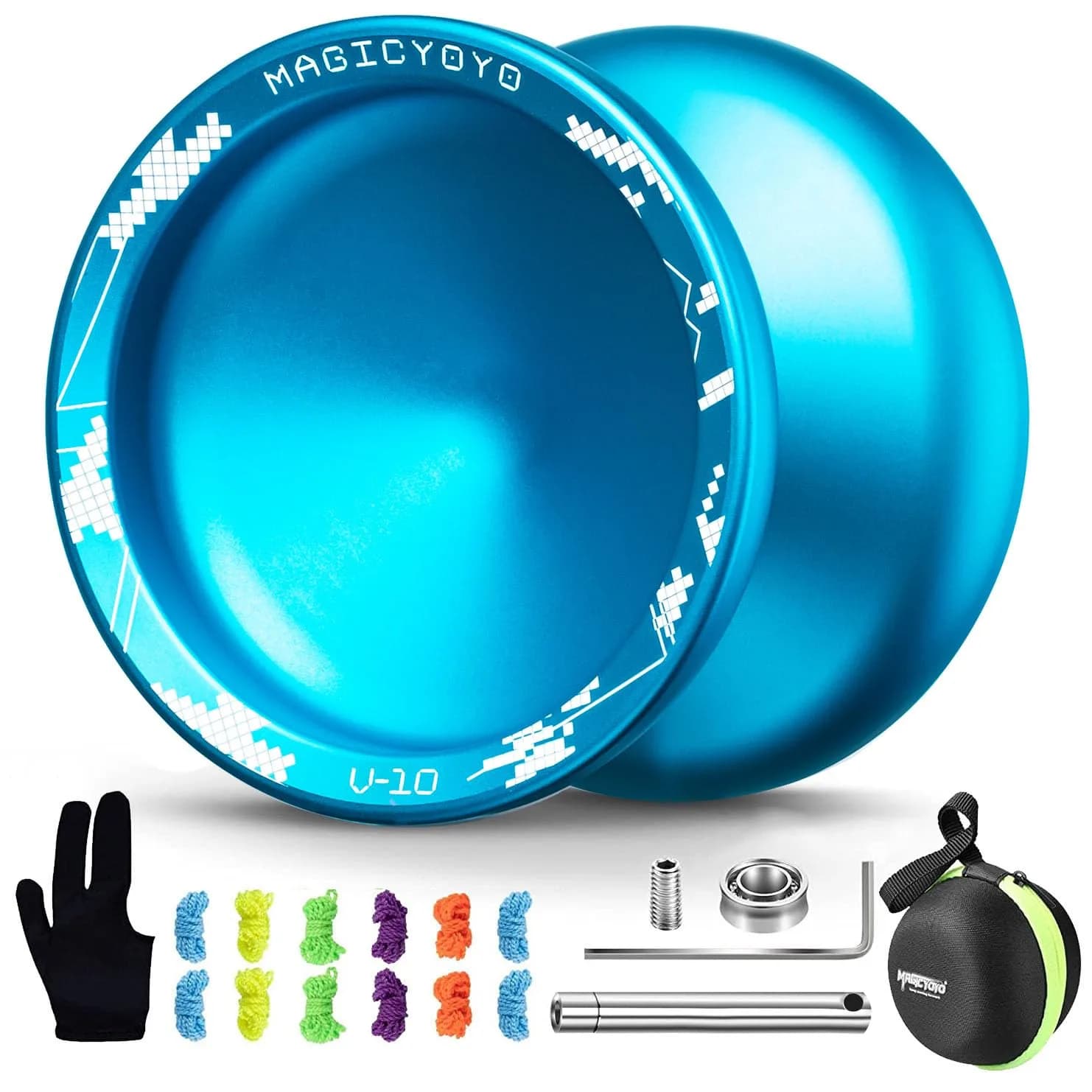 MAGICYOYO V10 Professional Finger Spin Yoyo for DNA Tricks | Metal Yoyo with Responsive & Unresponsive Modes - main product image