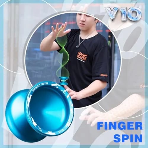 MAGICYOYO V10 Professional Finger Spin Yoyo for DNA Tricks | Metal Yoyo with Responsive & Unresponsive Modes thumbnail 2