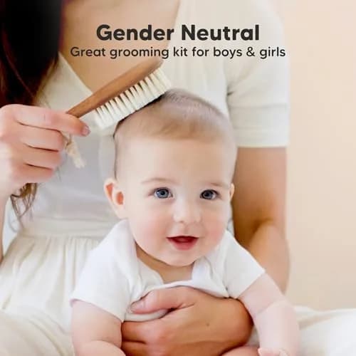 KeaBabies Wooden Baby Hair Brush for Toddler Infant Cradle Cap | Gentle Goat Hair thumbnail 8