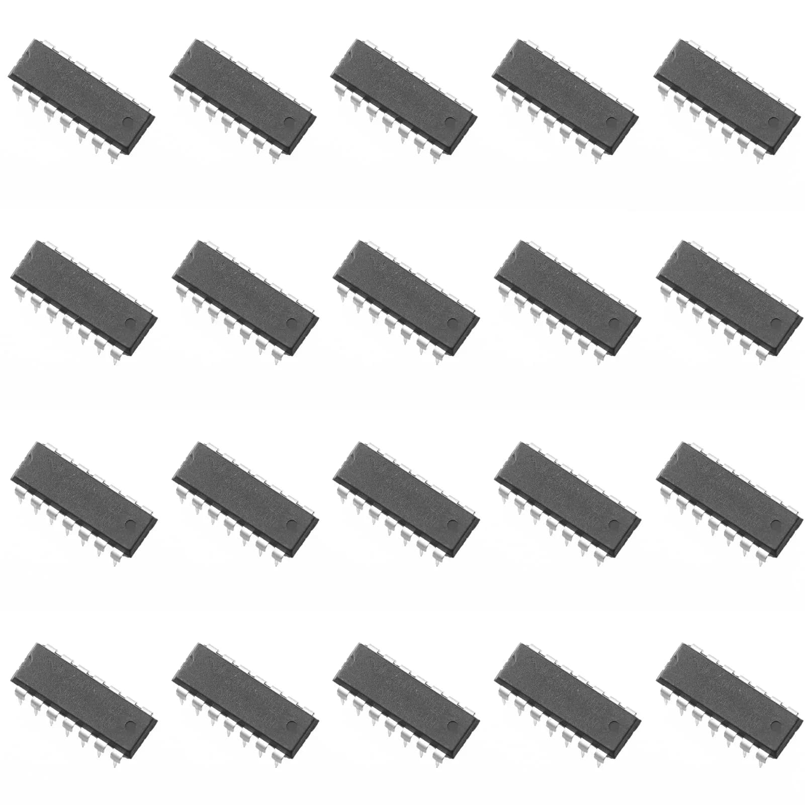 Bridgold 20pcs SN74LS04N Hex Inverter Gate IC DIP14 | Low Power Bipolar Logic - main product image
