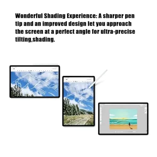 CaoXiong Input Pen for Samsung Galaxy Tab S9 FE/S9 FE+ | 4096 Pressure Levels, Metal Body, Silvery thumbnail 6
