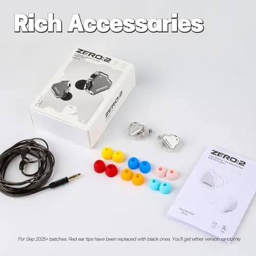 Linsoul 7Hz x Crinacle Zero:2 Wired In-Ear Monitor Earphones 1.25m (4.1ft) Cable | Audiophile-Tuned Dynamic Driver IEMs thumbnail 7