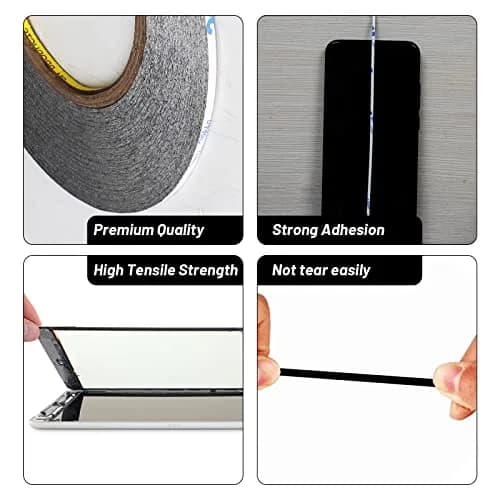 Kaisiking 2pcs 2mm x 50M LCD Repair Tape Phone Screen Adhesive Tape | Waterproof, High Adhesion, Easy to Use thumbnail 3