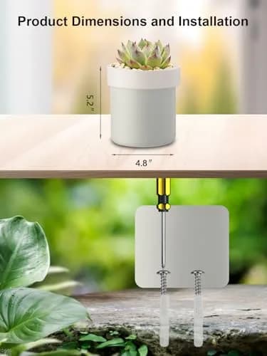 Younion Flower Pot Diversion Safe, Secret Hidden Safe, White 129ml (4.8"D x 5.2"H) thumbnail 6