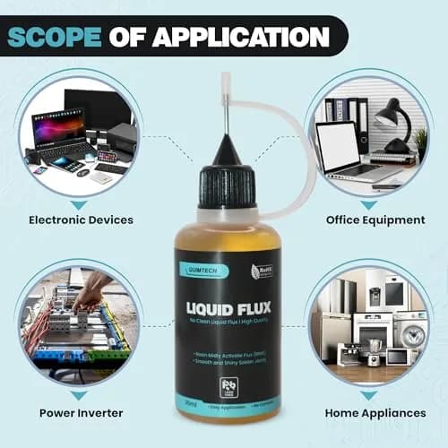 QUIMTECH Liquid Solder Flux Dropper 30ml (1 Oz.) | Advanced RMA Rosin Formula for Electronics thumbnail 5