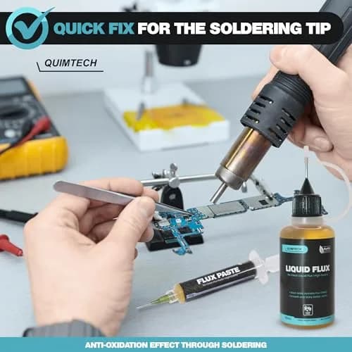 QUIMTECH Liquid Solder Flux Dropper 30ml (1 Oz.) | Advanced RMA Rosin Formula for Electronics thumbnail 7