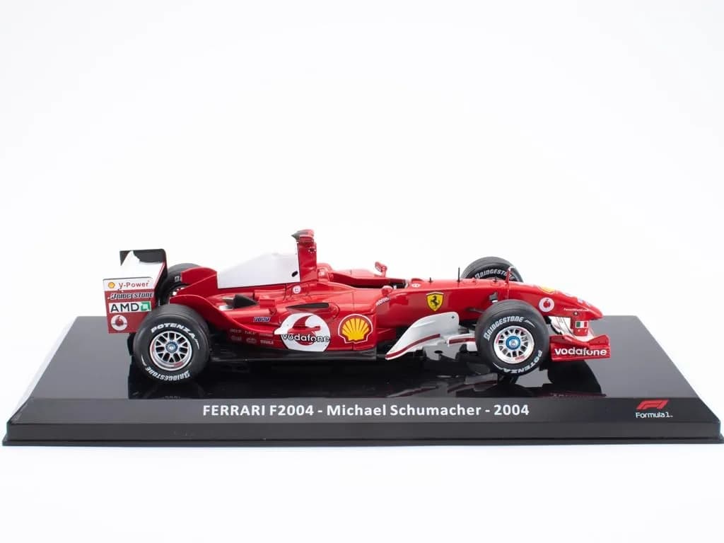 OPO 10 Formula 1 1/24 Car Compatible with Ferrari F2004 | Metal Model for Collectors - main product image