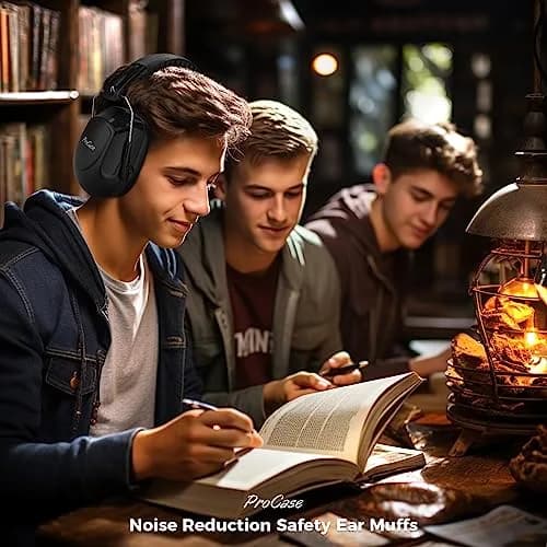 ProCase NRR 28dB Noise Cancelling Earmuffs | 28dB Noise Reduction, ANSI S3.19 Certified, Foldable Design thumbnail 5