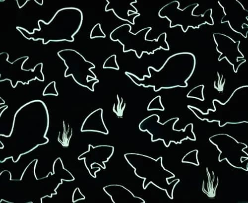 Blanket Buddies Glow in The Dark Shark Fleece Throw Blanket 127cm x 152cm (50" x 60") | Soft, Lightweight, Warm for Boys & Girls thumbnail 3
