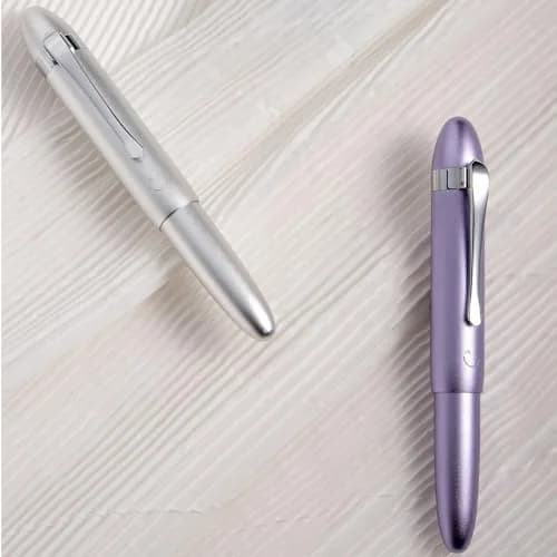 HONG DIAN M1 Fountain Pen Fine Nib, Purple & Submarine Shape Aluminium Short Mini Pocket Travel Pen | Elegant Aluminium Design, Smooth Ink Flow, Compact & Durable thumbnail 9
