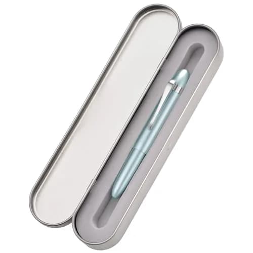 HONG DIAN M1 Fountain Pen Fine Nib, Ice Blue & Submarine Shape Aluminium Short Mini Pocket Travel Pen (105mm / 4.13 inches, 21g) thumbnail 3