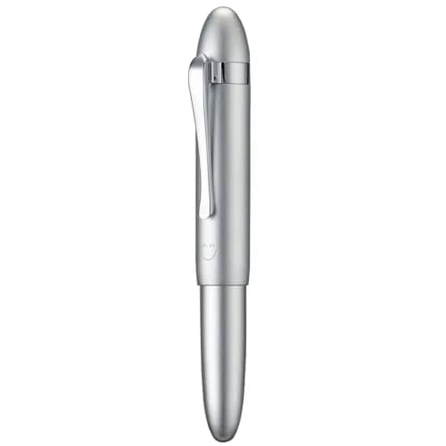 HONG DIAN M1 Fountain Pen Extra Fine Nib, Silver Submarine Shape Aluminium Pocket Travel Pen | Smooth Ink Flow Writing Instrument thumbnail 1