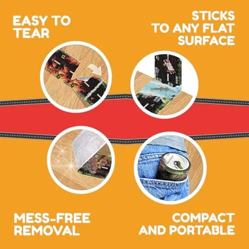 PlayTape Dirt Road Tape for Toy Cars 2.54 cm x 9.14 m (2 in. x 30 ft.) | Creates Realistic Roads for Imaginative Play thumbnail 4