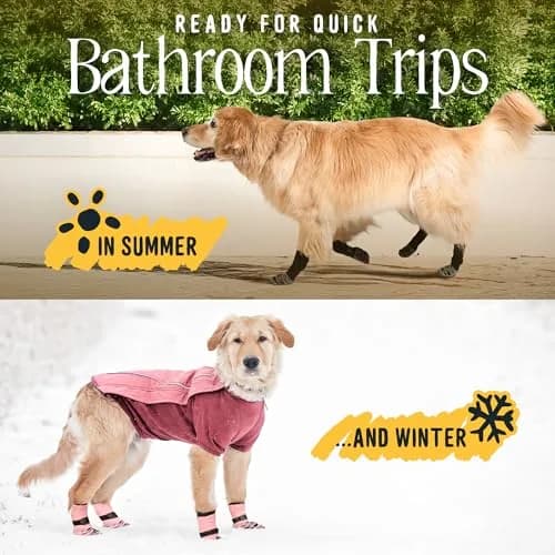 DOK TigerToes Premium Non-Slip Dog Socks Large (2.5"-2.8" Paw Width) | Extra-Thick Grip for Hardwood Floors & Hot Pavement thumbnail 8