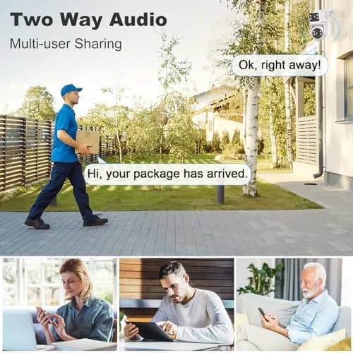 GENBOLT Waterproof PTZ WiFi Security Camera Outdoor 5MP | Dual Lens, Full Color Night Vision, 355° Rotation thumbnail 8