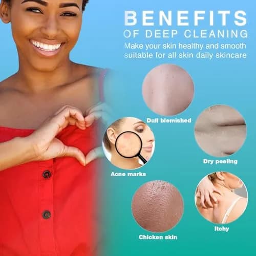 UJFQBH African Net Sponge 80cm (31.5in) Long Bath Sponge Set | 6 Vibrant Colors for Smoother Skin thumbnail 4