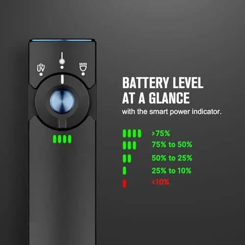 OLIGHT Arkfeld Pro Rechargeable EDC Flat Flashlight Black CW | 1300 Lumens White, UV, Green Beam thumbnail 9