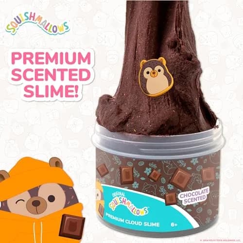 Squishmallows Hans Premium Cloud Slime 8 oz | Chocolate Scent, Reusable, Kids & Adults thumbnail 2