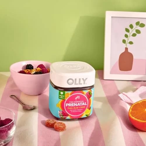 OLLY Prenatal Multivitamin Gummy, Daily Blend for Mommy & Baby - 84 Count | Supports Cellular Energy & Folic Acid for Baby's Growth thumbnail 9
