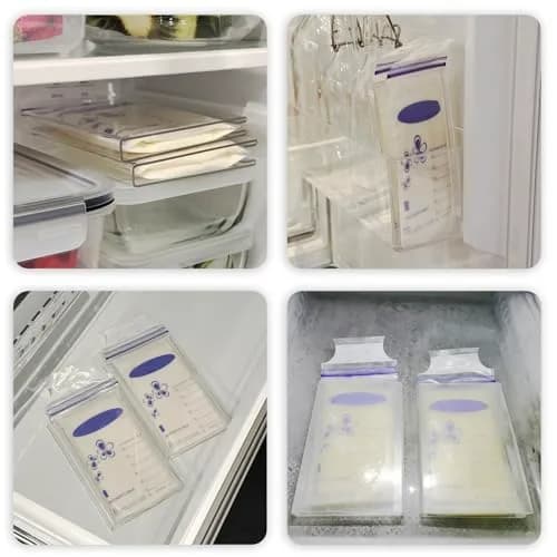 Ugotfeels 4-Pack Freeze Flat Breast Milk Storage Bag Kit | 6.3 x 3.66 x 0.78 Inches thumbnail 5