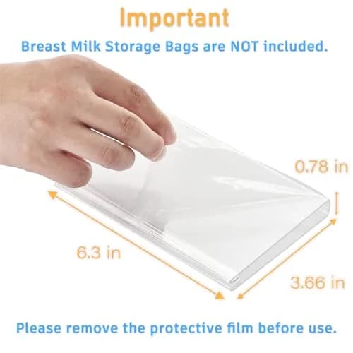 Ugotfeels 4-Pack Freeze Flat Breast Milk Storage Bag Kit | 6.3 x 3.66 x 0.78 Inches thumbnail 2