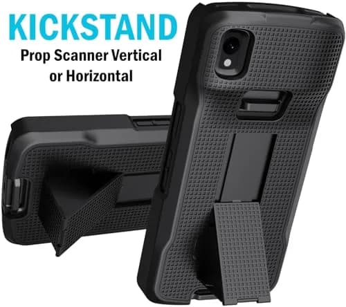 Nakedcellphone Case and Hand Strap Combo for Zebra TC22 TC27 - Black | Slim Impact Protection thumbnail 8