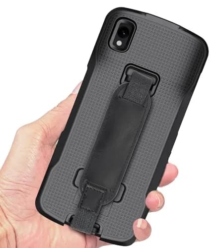 Nakedcellphone Case and Hand Strap Combo for Zebra TC22 TC27 - Black | Slim Impact Protection thumbnail 9