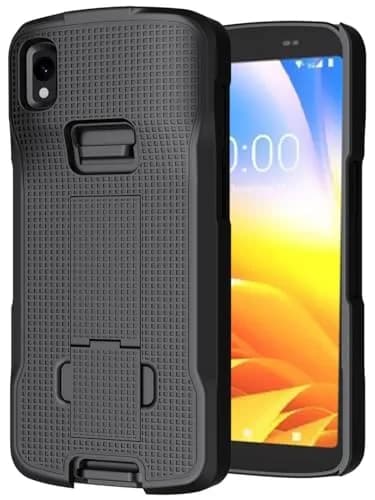 Nakedcellphone Case and Hand Strap Combo for Zebra TC22 TC27 - Black | Slim Impact Protection thumbnail 2