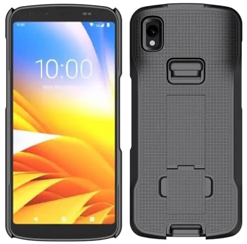Nakedcellphone Case and Hand Strap Combo for Zebra TC22 TC27 - Black | Slim Impact Protection thumbnail 3