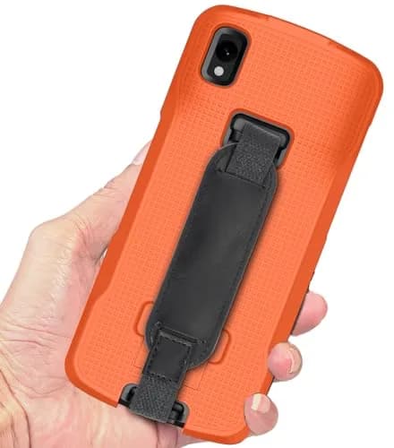 Nakedcellphone Hand Strap and Kickstand Case for Zebra TC22 TC27 - Bright Orange (1.5mm Slim Fit) thumbnail 9
