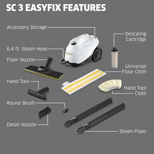 KÄRCHER Steam Cleaner SC 3 EasyFix | Chemical-Free Deep Sanitization in 40 Sec thumbnail 2