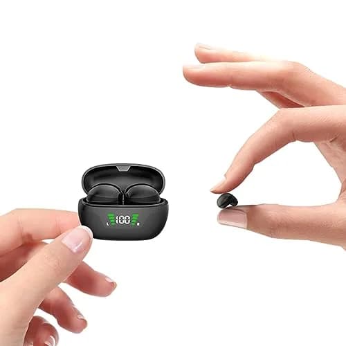Loluka Mini12HD True Wireless Earbuds Black | Bluetooth 5.1, 24H Battery, Discreet In-Ear Fit thumbnail 1