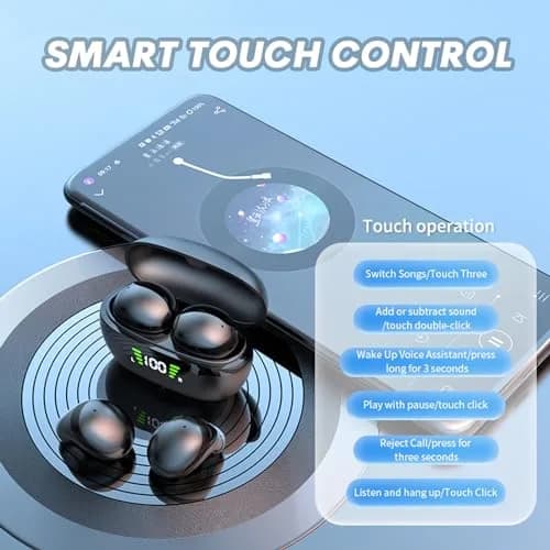 Loluka Mini12HD True Wireless Earbuds Black | Bluetooth 5.1, 24H Battery, Discreet In-Ear Fit thumbnail 6