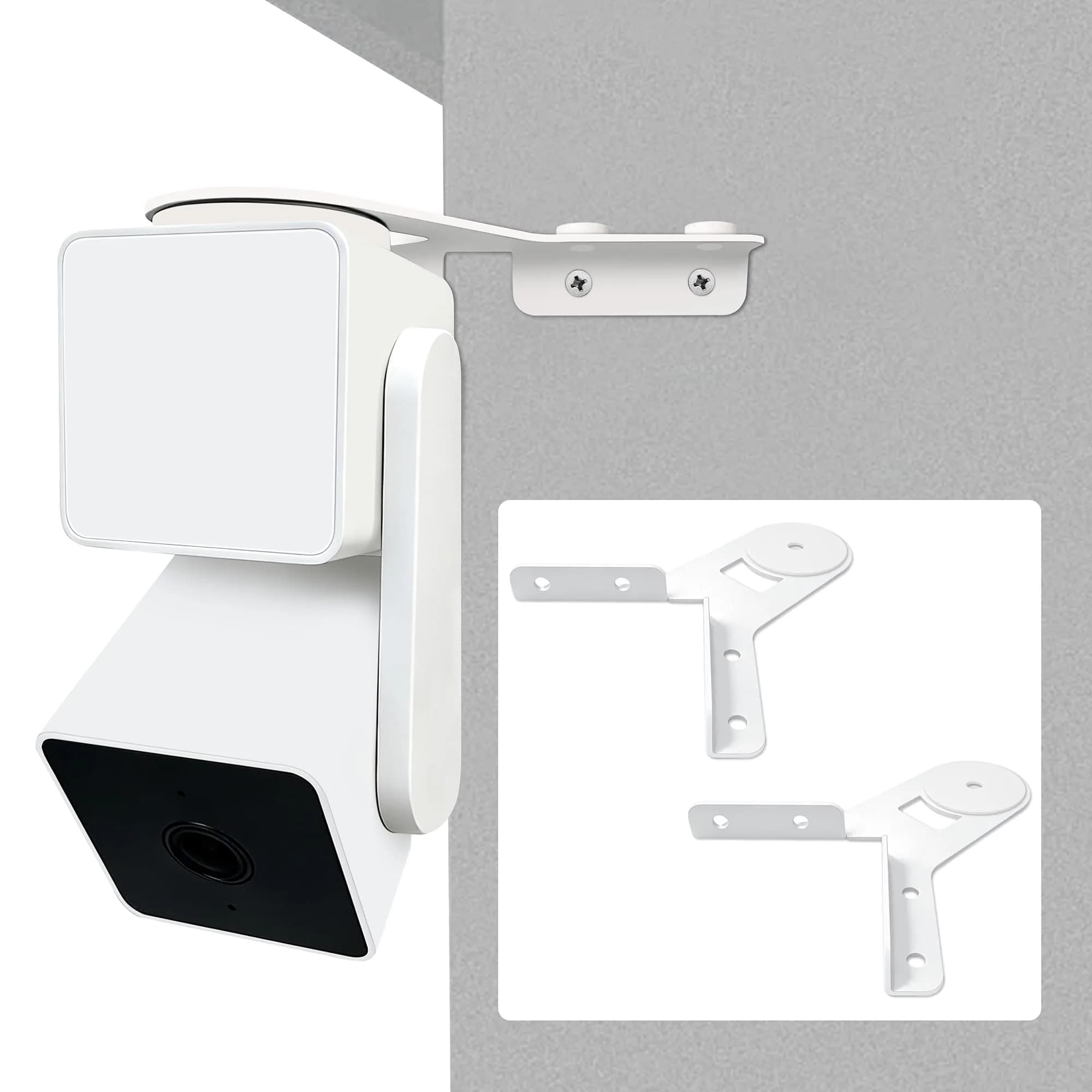 ALLICAVER Wall Mount for Wyze Cam Pan V3 Outside Corner Metal Bracket | Supports 270° Rotation - main product image
