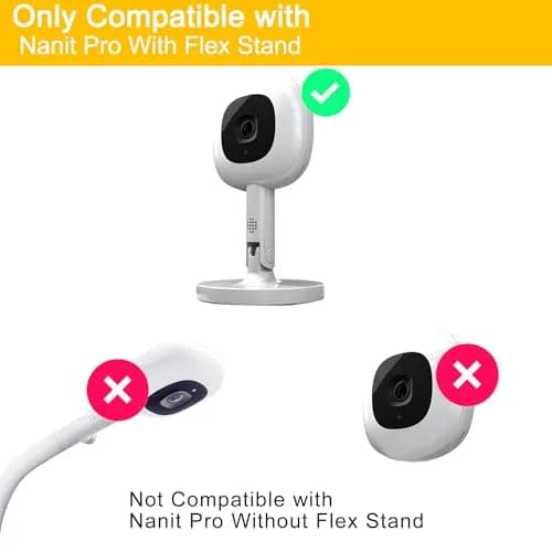 iTODOS Baby Monitor Mount Compatible with Nanit Pro & Flex Stand 8in Flexible Arm | Portable & Sturdy thumbnail 6