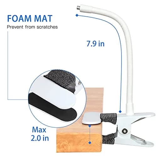iTODOS Baby Monitor Mount Compatible with Nanit Pro & Flex Stand 8in Flexible Arm | Portable & Sturdy thumbnail 7