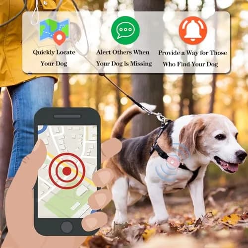 Rzttwl 2 Pack Waterproof Dog Collar Holder for Samsung Galaxy SmartTag2, Pink Blue | Silicone GPS Tracker Case thumbnail 5