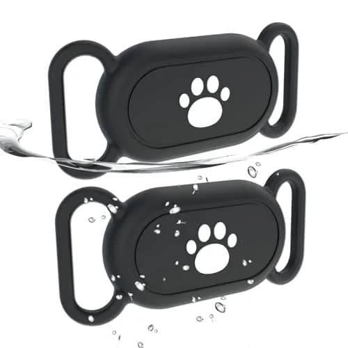 Rzttwl 2 Pack Waterproof Dog Collar Case for Samsung Galaxy SmartTag2, Black thumbnail 1