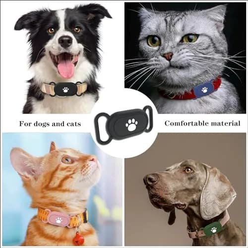 Rzttwl 2 Pack Waterproof Dog Collar Case for Samsung Galaxy SmartTag2, Black thumbnail 6