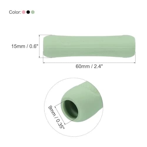 MECCANIXITY Pink 3pcs Pen Grip Silicone Case | Ergonomic, Soft & Non-Slip (60mm x 15mm) thumbnail 2