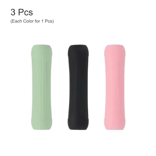 MECCANIXITY Pink 3pcs Pen Grip Silicone Case | Ergonomic, Soft & Non-Slip (60mm x 15mm) thumbnail 3