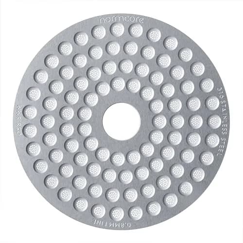 Normcore 58.5mm Espresso Puck Screen with Round Hole | Ultra-Slim 0.8mm Stainless Steel Coffee Filter Suitable for La Marzocco/Gaggia thumbnail 1