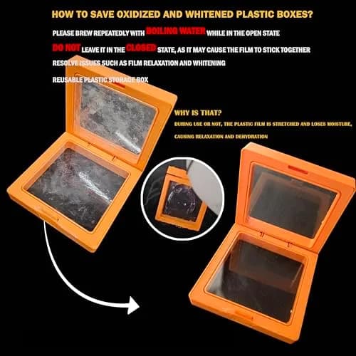 Ailison 3D Floating Frame Display Stands, 12 Pack, 9 cm (3.54") | Stackable Jewelry Organizer Box thumbnail 9