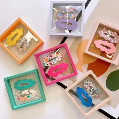 Ailison 3D Floating Frame Display Stands, 12 Pack, 9 cm (3.54") | Stackable Jewelry Organizer Box thumbnail 4