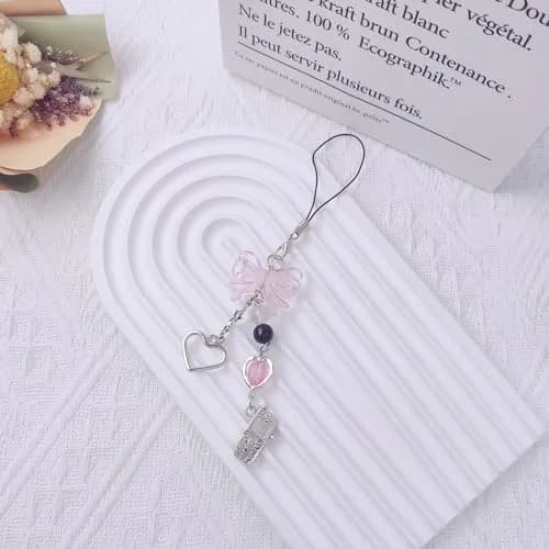 cioatu Phone Charm 1-4PCS Y2K Aesthetic Strawberry Butterfly Star | Cute Phone Accessories thumbnail 3