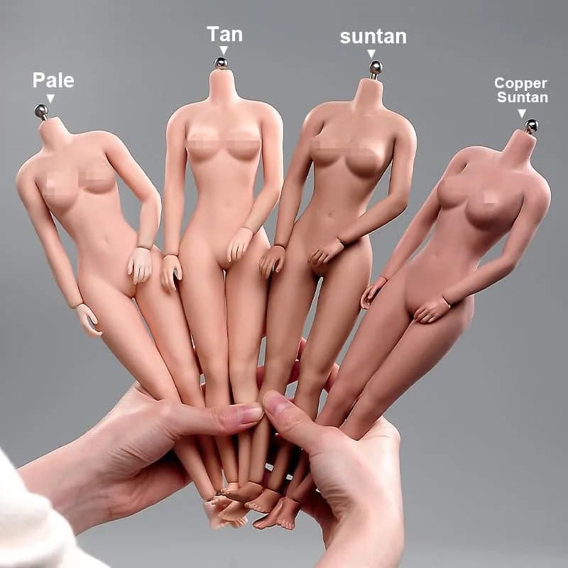 Fremego 1/6 Scale Asian Female Body 12-inch Seamless Figure with Large Bust | ASTM-Tested & BPA-Free Toy Figure thumbnail 4