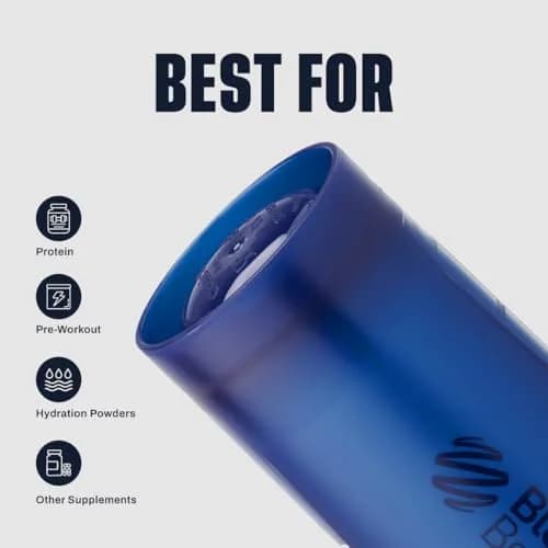 BlenderBottle Classic V2 Shaker Bottle 28 oz (828 ml) Reflex Blue | Patented Mixing System thumbnail 4